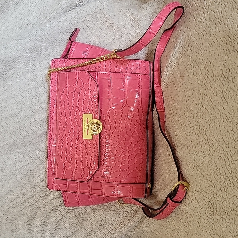 Pink Snakeskin Anne Klein Purse